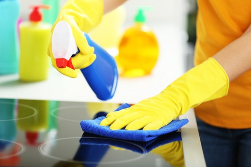 Deep carpet cleaning equipment used in a West London property
